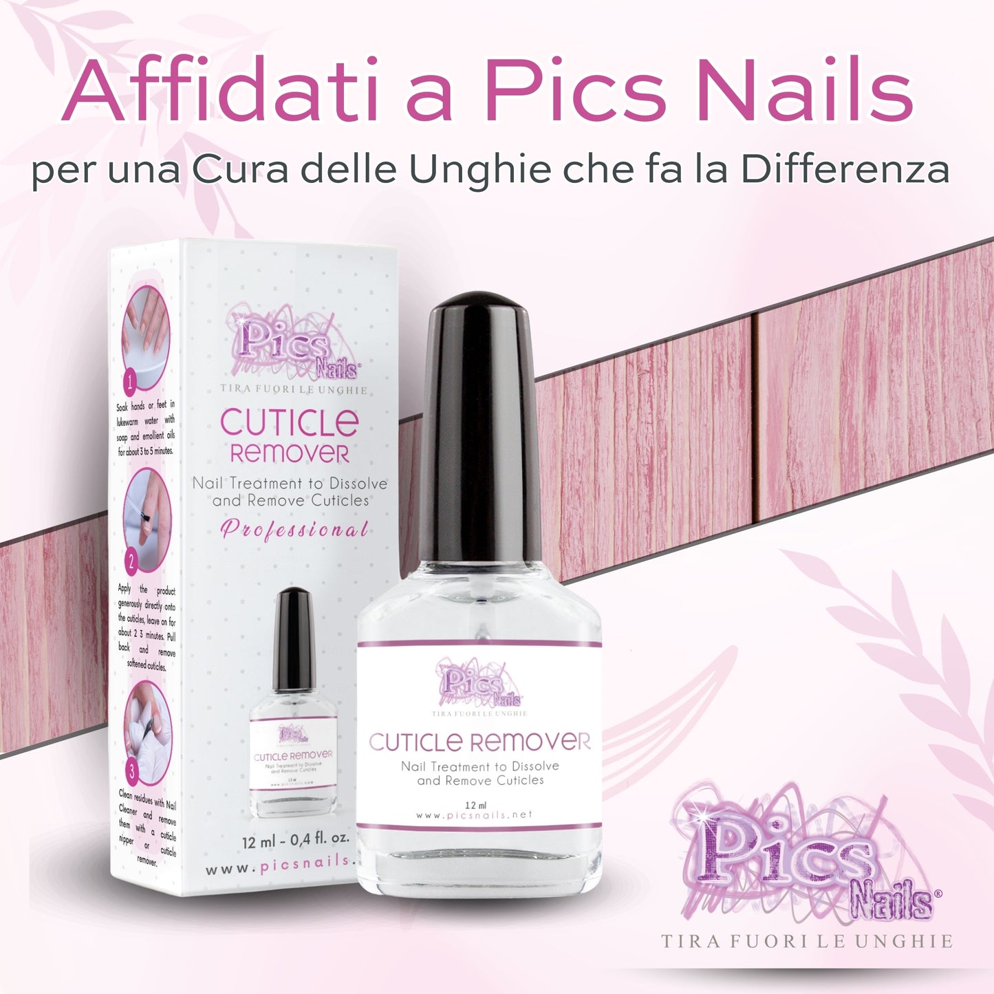 Rimuovi Cuticole Unghie Di Mani E Piedi Professionale 12 ml