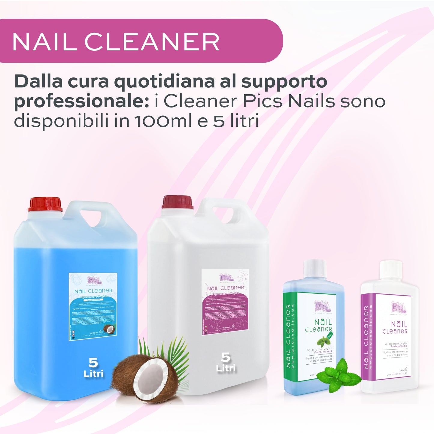 Nail Cleaner Sgrassatore Unghie Professionale 5 L.