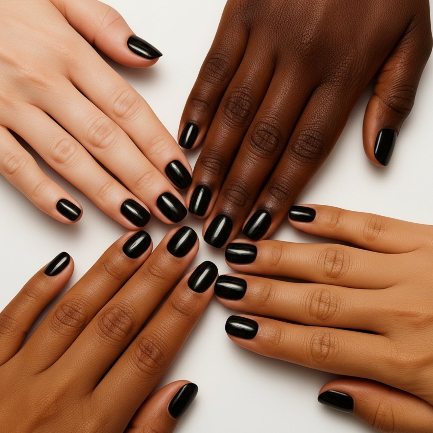 Smalto Unghie Professionale 12 ml – Nero | Colore Intenso e Brillante | Smalto per Unghie Lunga Durata | Finitura Lucida Effetto Salone – Smalti per Unghie Facili da Applicare e Rimuovere