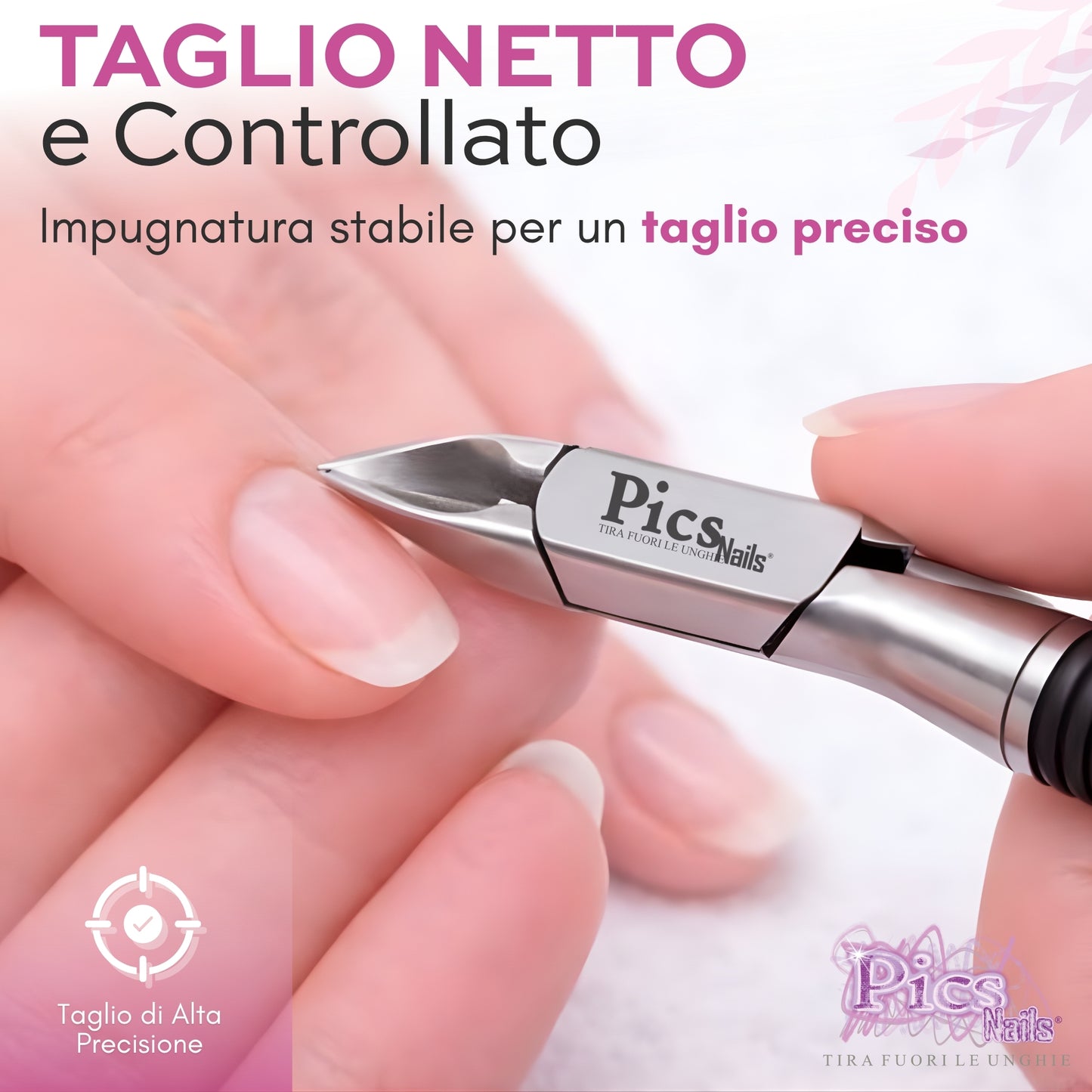 Tronchesino Cuticole Professionale 8mm in Acciaio Inox – Taglia Cuticole Unghie Mani e Piedi, Tronchesina per Cuticole Precisa, Rimuovi Cuticole e Pellicine per Manicure e Pedicure