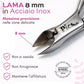 Tronchesino Cuticole Professionale 8mm in Acciaio Inox – Taglia Cuticole Unghie Mani e Piedi, Tronchesina per Cuticole Precisa, Rimuovi Cuticole e Pellicine per Manicure e Pedicure