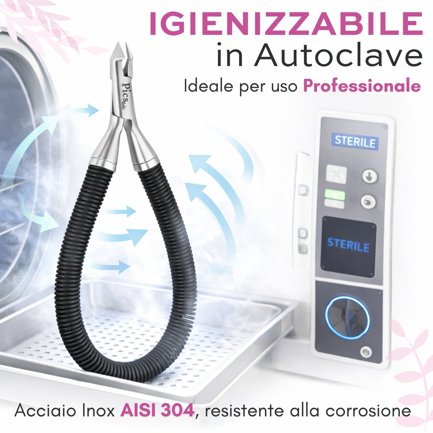 Tronchesino Cuticole Professionale 8mm in Acciaio Inox – Taglia Cuticole Unghie Mani e Piedi, Tronchesina per Cuticole Precisa, Rimuovi Cuticole e Pellicine per Manicure e Pedicure