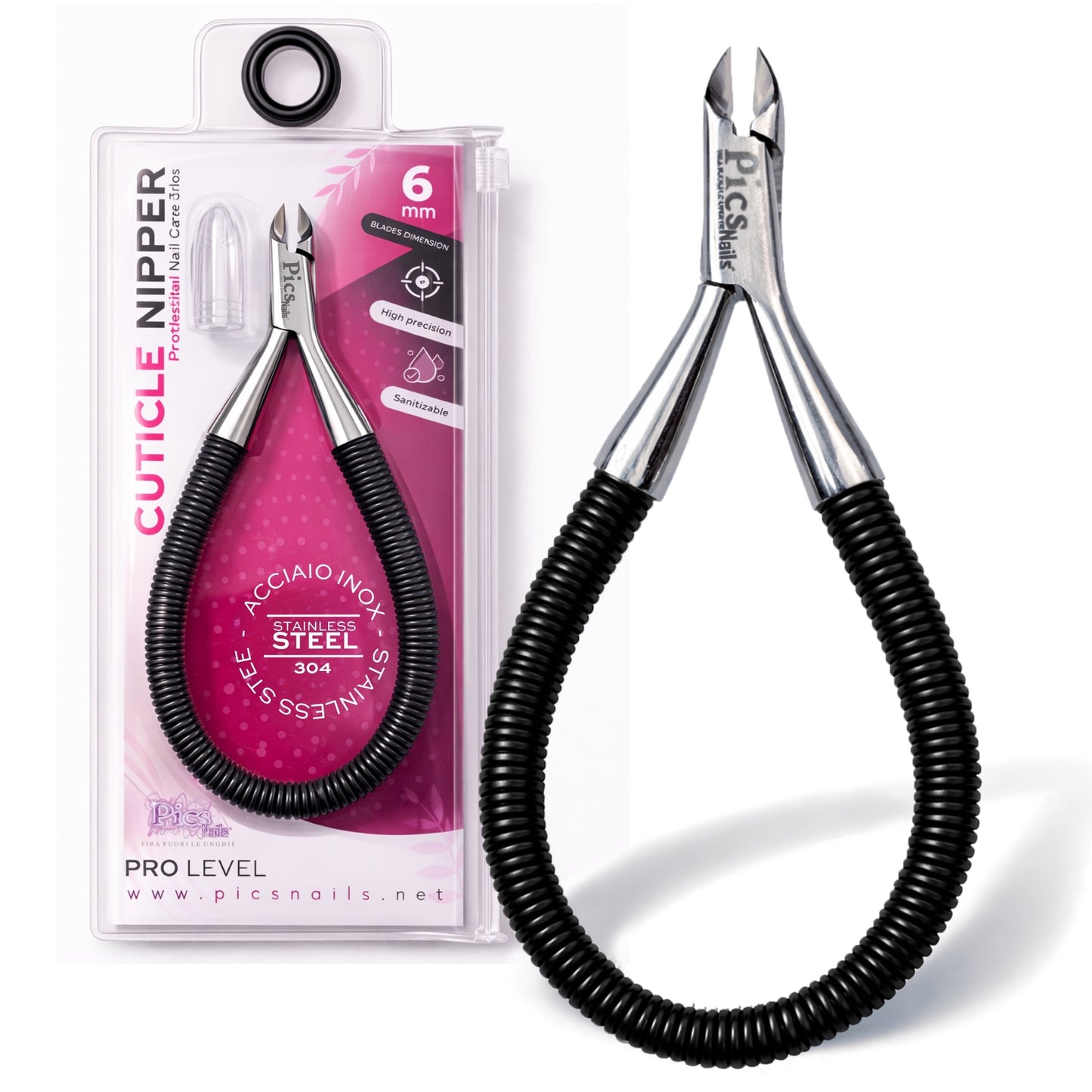 Tronchesino Cuticole Professionale 6mm in Acciaio Inox – Taglia Cuticole Unghie Mani e Piedi, Tronchesina per Cuticole Precisa, Rimuovi Cuticole e Pellicine per Manicure e Pedicure