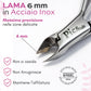Tronchesino Cuticole Professionale 6mm in Acciaio Inox – Taglia Cuticole Unghie Mani e Piedi, Tronchesina per Cuticole Precisa, Rimuovi Cuticole e Pellicine per Manicure e Pedicure