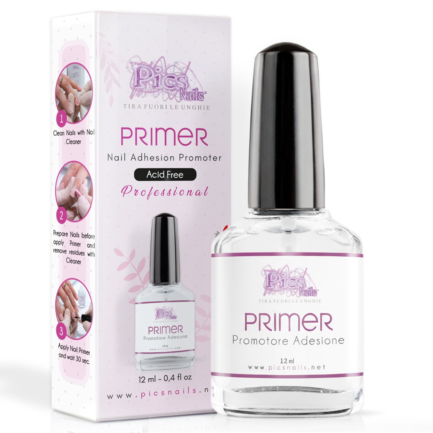Primer Unghie Gel Non Acido Professionale 12ml