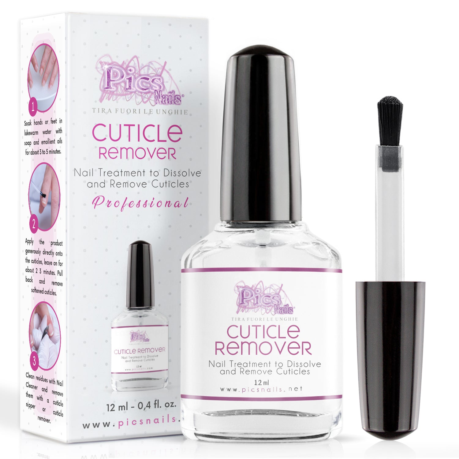 Rimuovi Cuticole Unghie Di Mani E Piedi Professionale 12 ml