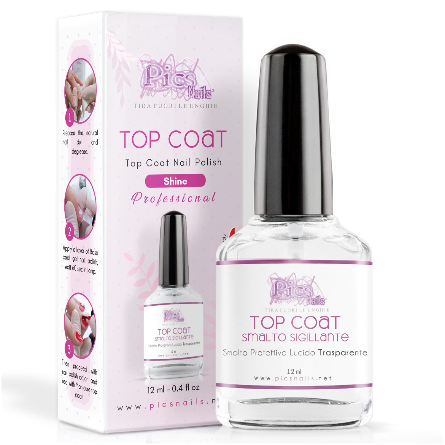 Top Coat Smalto Sigillante per Manicure 12 ml