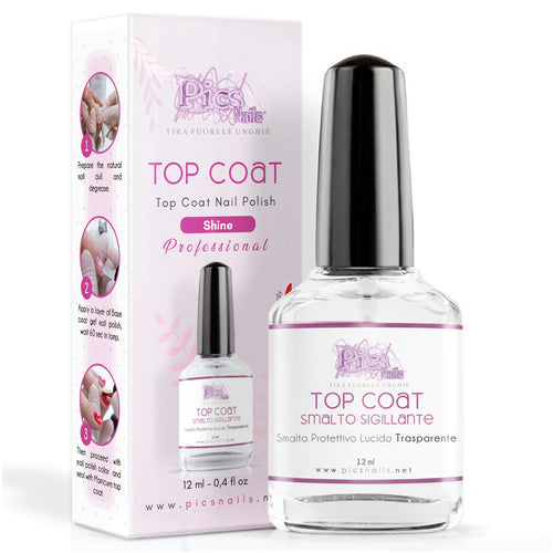 Top Coat Smalto Sigillante per Unghie 12 ml Ad Asciugatura Rapida