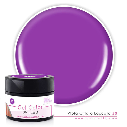 Gel Color uv/led Viola Chiaro Laccato 18 -5 ml