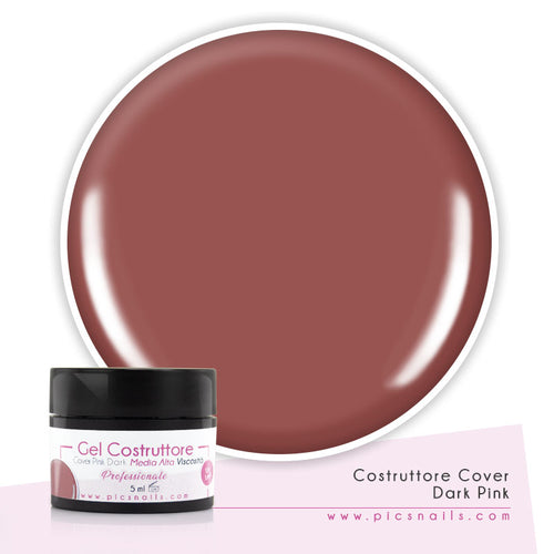 Gel Unghie Costruttore Cover M. / A. Viscosità Dark Pink 5 ml