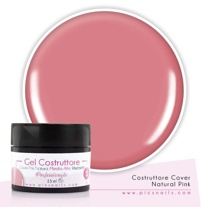 Gel Unghie Costruttore Cover M. / A. Viscosità Natural Pink 15 ml