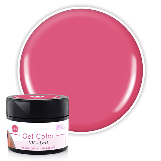 Gel Colorato UVLED Rosa Caramella Professionale  - 5Ml, Gel Color Laccato Effetto Lucido