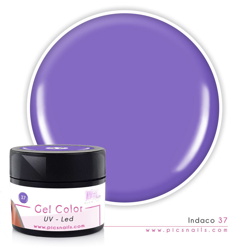 Gel Color uvled Indaco Laccato 37 - 5 ml