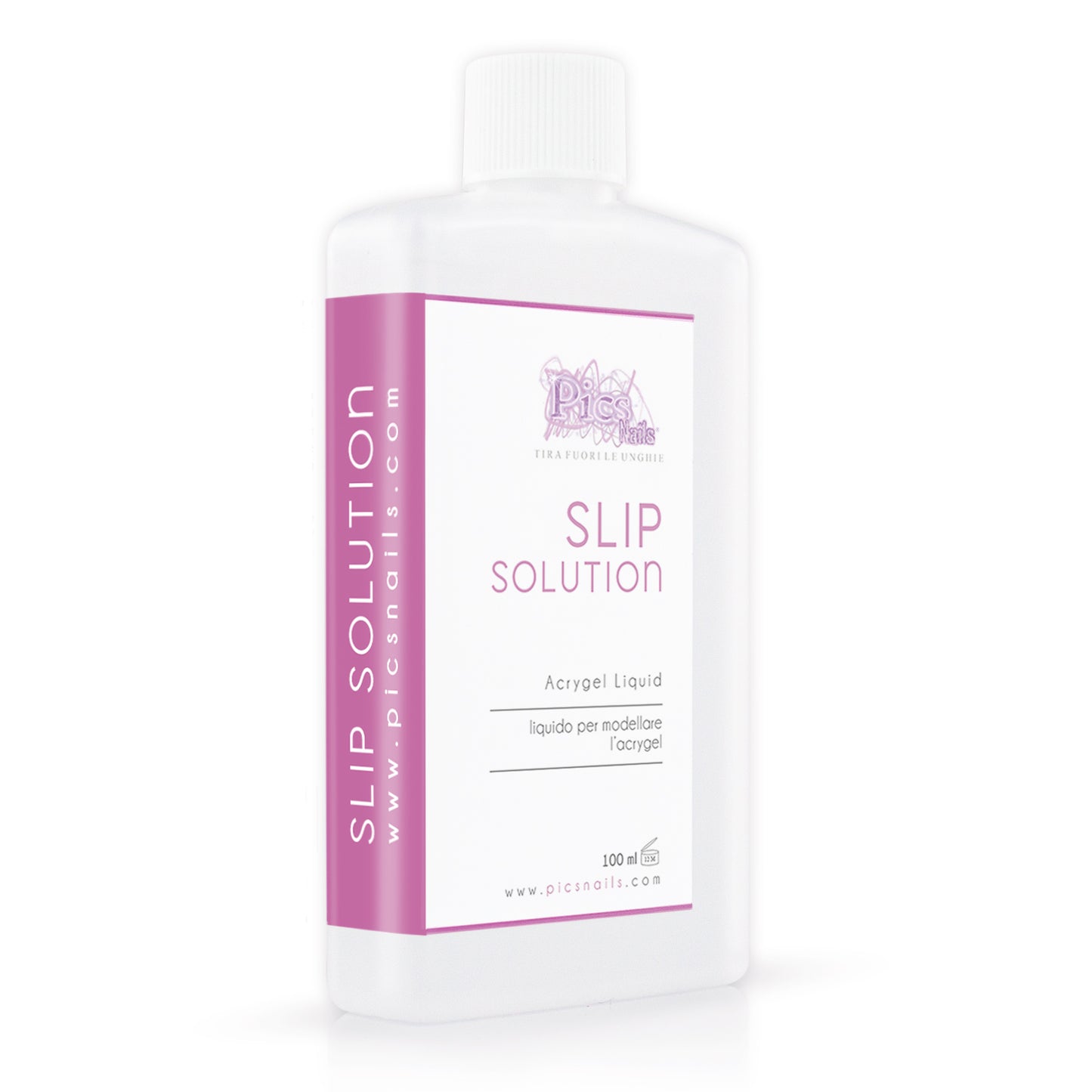 Slip Solution 100 ml Liquido Professionale per Unghie - Liquido Modellante per Acrygel Alta Qualità, Ammorbidisce E Facilita La Lavorazione Del Gel Ibrido per Unghie