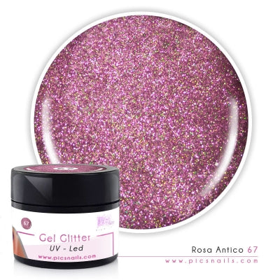 Gel Glitter Rosa Antico 67 - Premium Quality